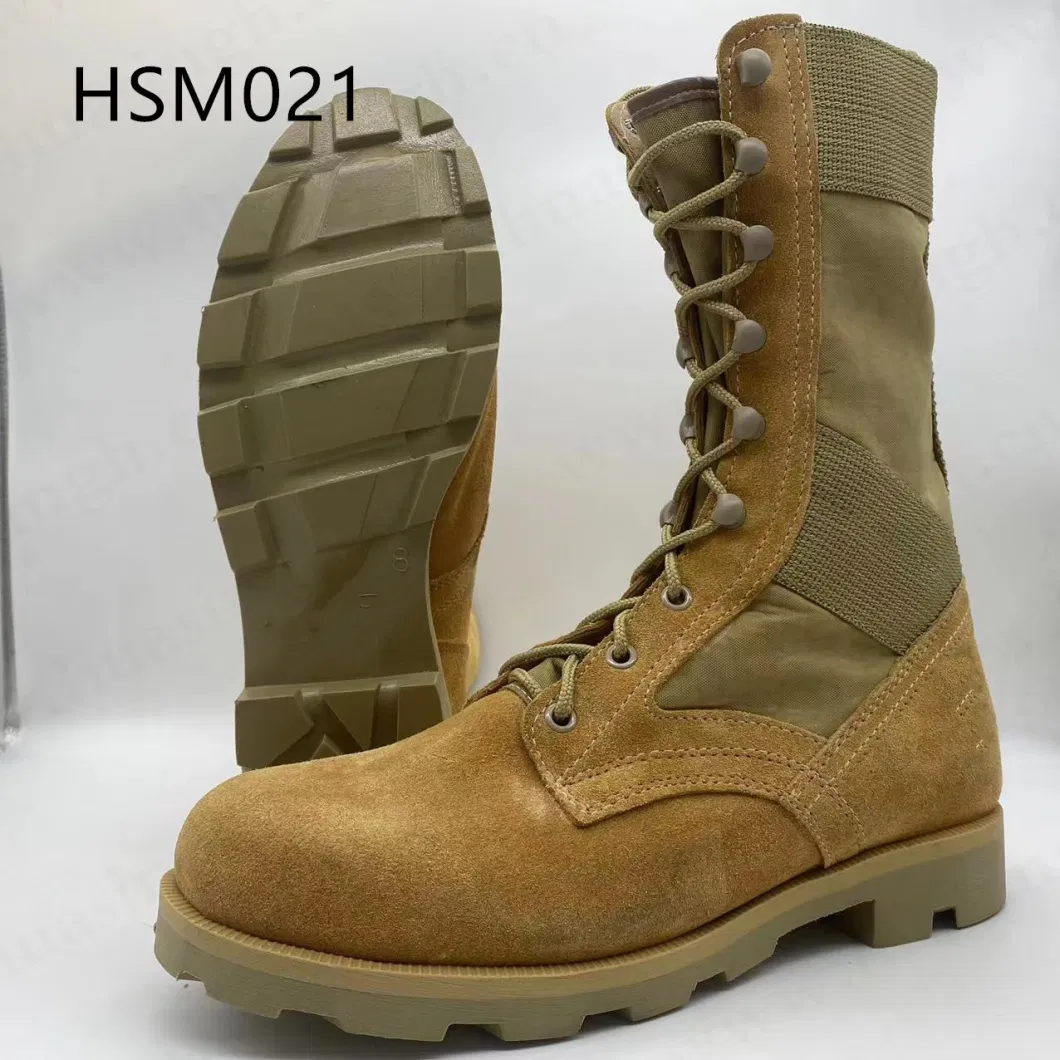 Lxg, Factory Customized Corrosion Resistant Combat Boot No-Marking Hiking Boot with Waterproof Sock Hsm021