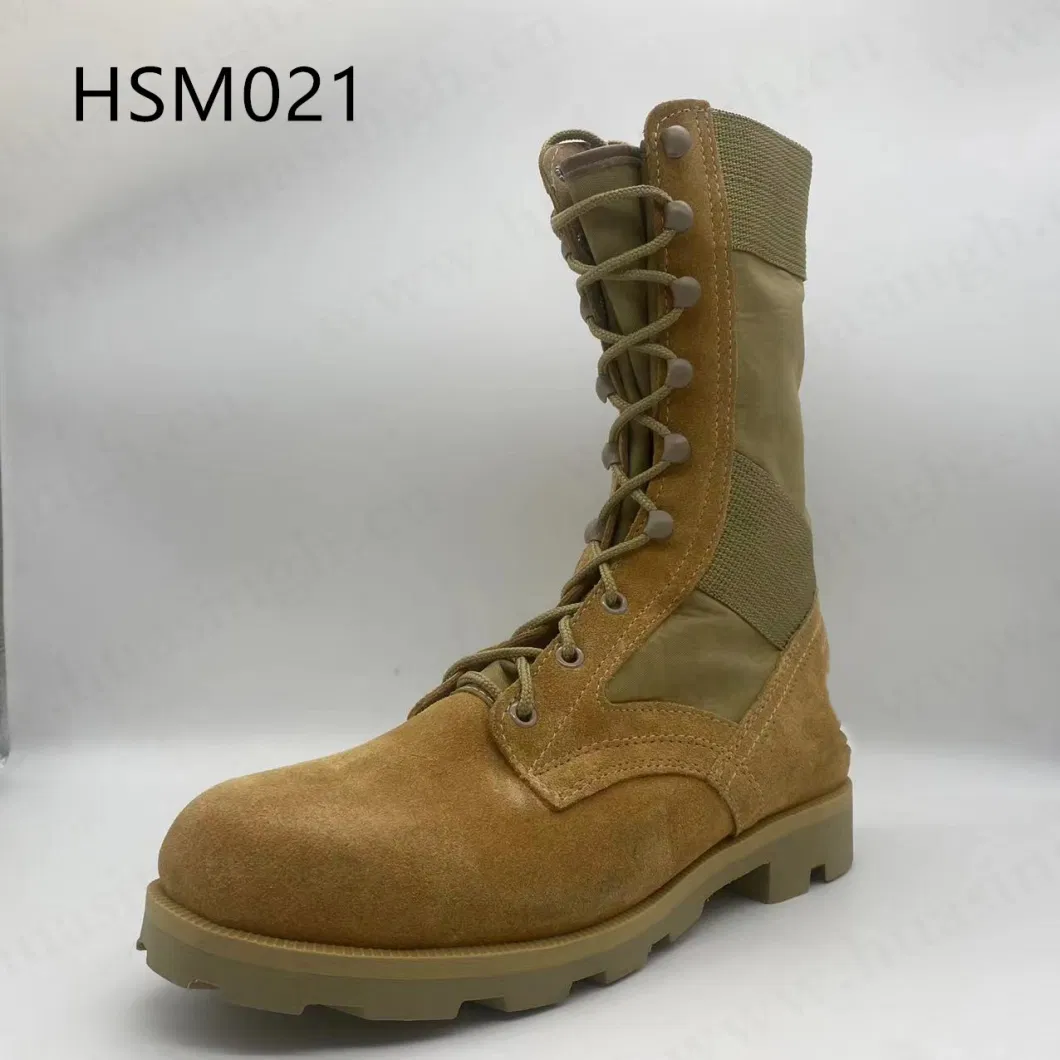 Lxg, Factory Customized Corrosion Resistant Combat Boot No-Marking Hiking Boot with Waterproof Sock Hsm021